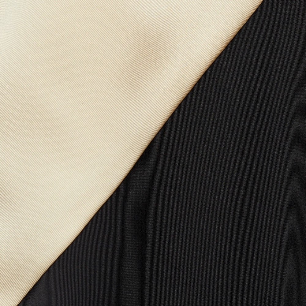 Mango Two-Tone Lingerie Maxi Dress Black Cream Colorblock NWT Size‎ M - Picture 6 of 13